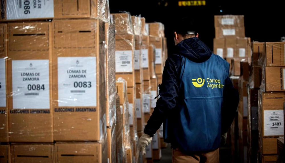 Trabadores del Correo Argentino en las elecciones.