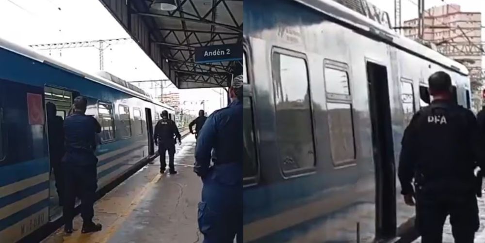Tensión en la estación Temperley del Roca.