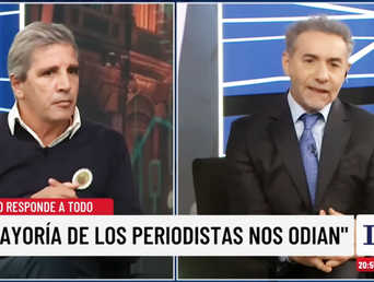 El ministro de Economía, Luis Caputo, en una entrevista con el periodista Luis Majul. (Imagen de TV) El ministro de Economía, Luis Caputo, en una entrevista con el periodista Luis Majul. (Imagen de TV)