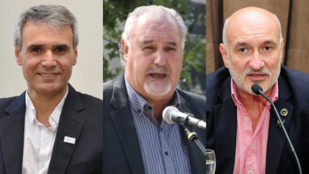 Daniel Vega, Universidad Nacional del Sur (iazq.); Alfredo Lazzaretti, Universidad Nacional de Mar del Plata, y Marcelo Aba, Universidad Nacional del Centro de la provincia. - DIB -