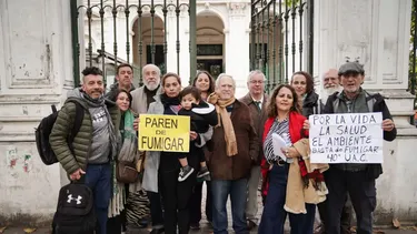 Los querellantes en la causa por la fumigación.&nbsp;