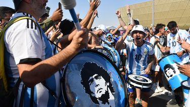 La hinchada de Argentina, siempre presente.&nbsp;