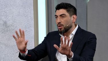 Facundo Moyano en la entrevista con Telefe.