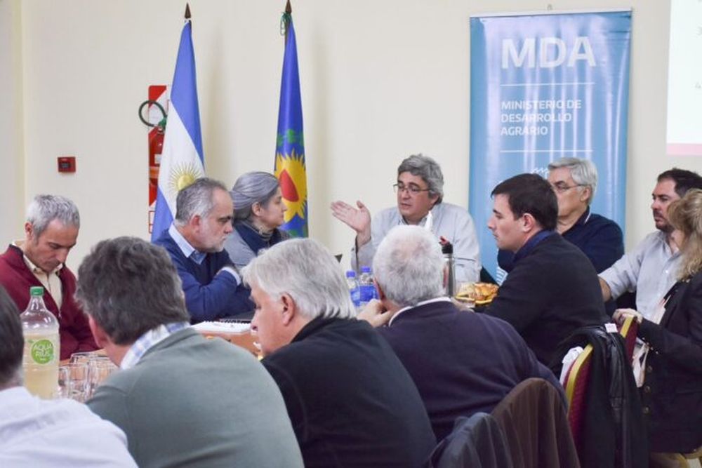 Rodríguez en la Mesa Provincial de Maní, en General Villegas. (Prensa MDA)