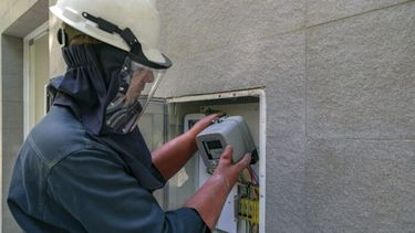 Un trabajo con un medidor de luz.