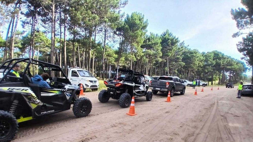 Un control en la zona de playas de Pinamar.&nbsp;