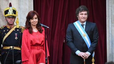 Cristina Fernández de Kirchner y Javier Milei.