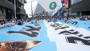 Yo quiero a mi bandera.... argentina. Las calles de Atlanta se vistieron de celeste y blanco.&nbsp;