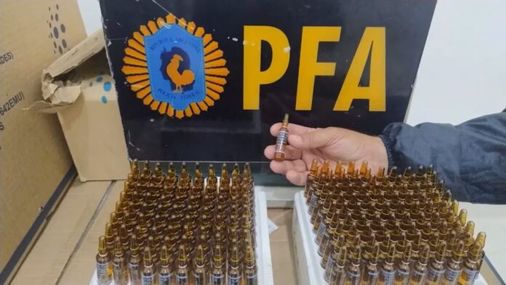 La partida de fentanilo secuestrada por la Policía Federal en el Hospital Italiano de La Plata. (PFA)