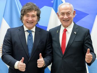 El presidente Javier Miley y el premier Benjamin Netanyahu. El presidente Javier Miley y el premier Benjamin Netanyahu.