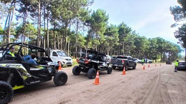 Un control en la zona de playas de Pinamar.&nbsp;