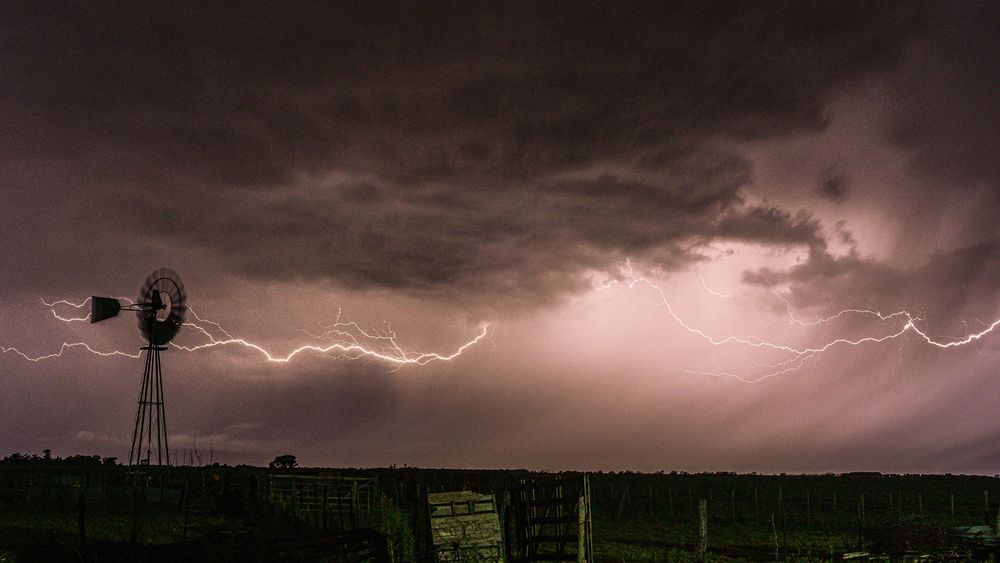 Se viene la tormenta en el sudoeste bonaerense.