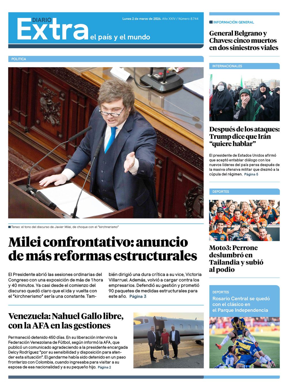 Tapa Diario Extra 02-03