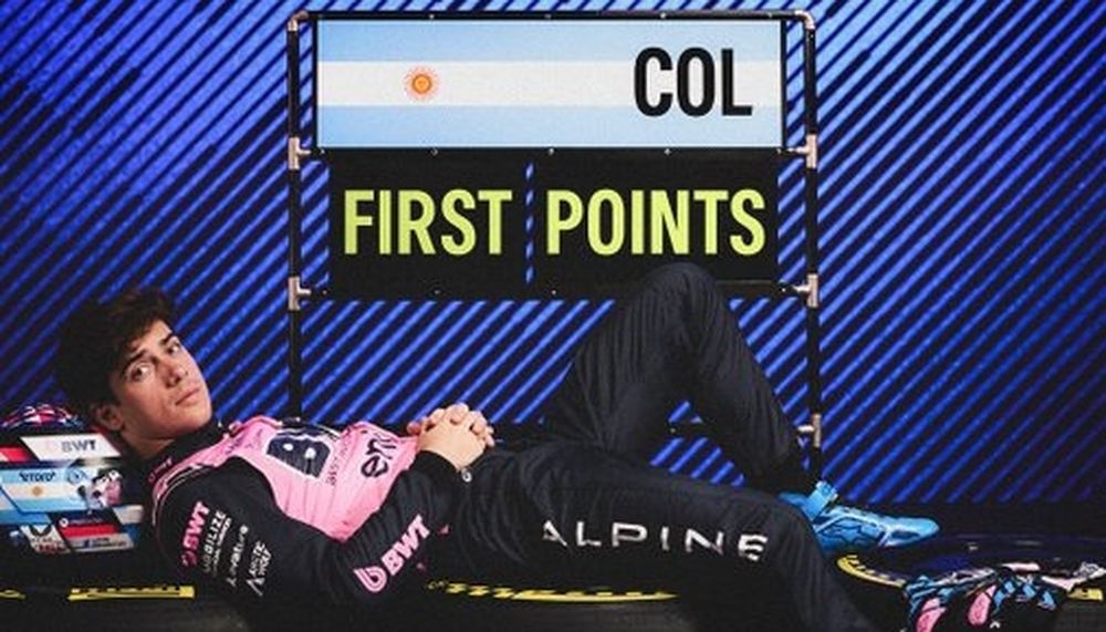 Así celebró Alpine el décimo puesto de Franco Colapinto en el GP de China.