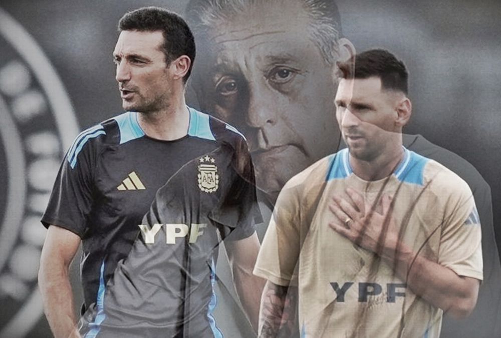 scaloni y messi