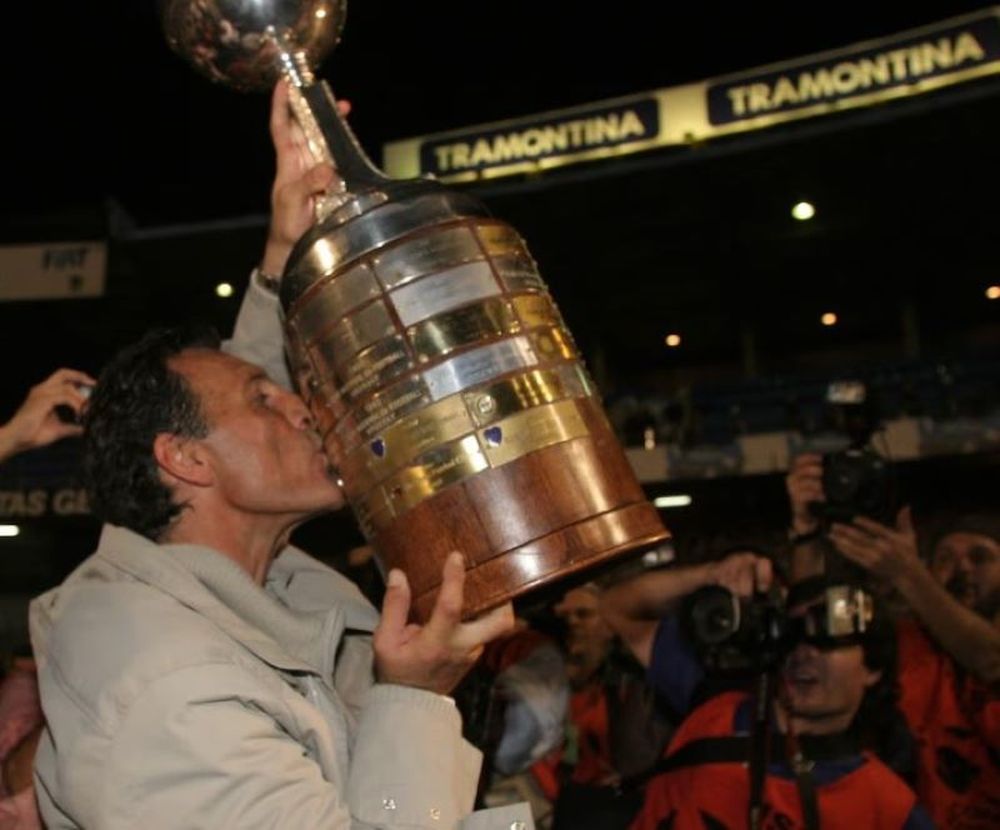 Miguel Ángel Russo, campeón de la CXopa Libertadores con Boca en 2007. Miguel Ángel Russo, campeón de la CXopa Libertadores con Boca en 2007.