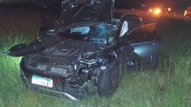 Matrimonio de Puan se accidentó en la ruta 88.