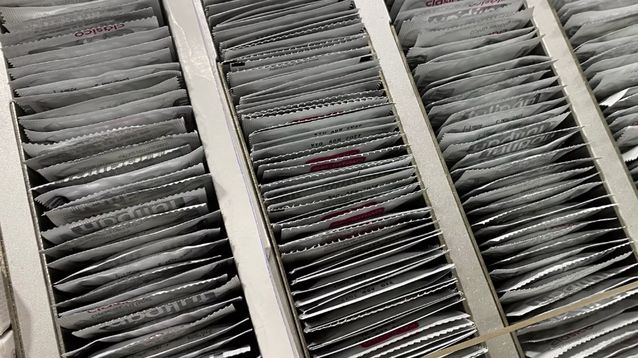 Una caja de preservativos.&nbsp;