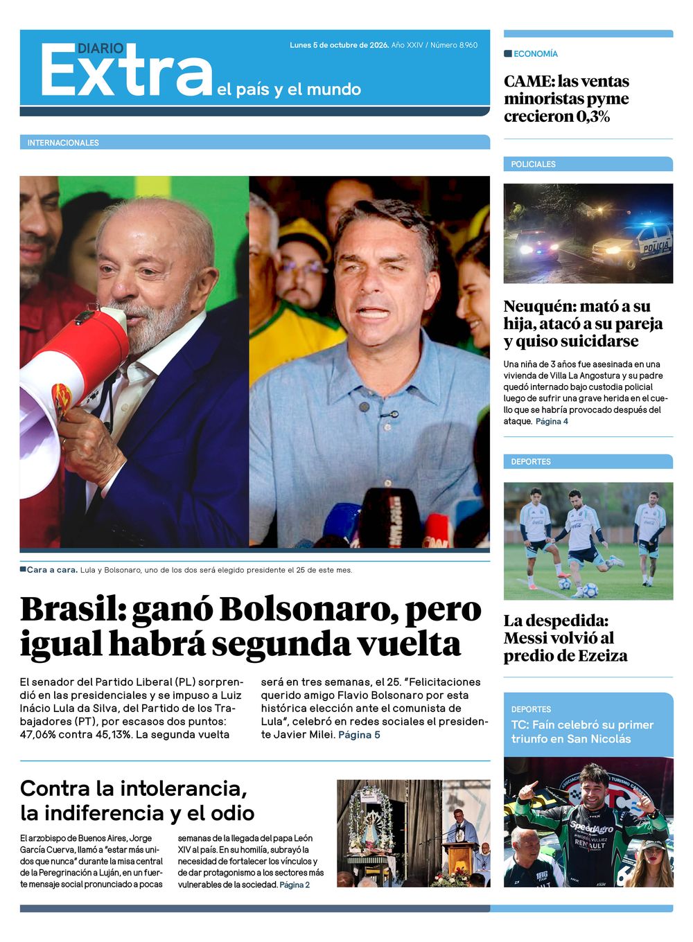 Tapa Diario Extra 05-10