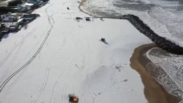 Miramar bajo nieve.