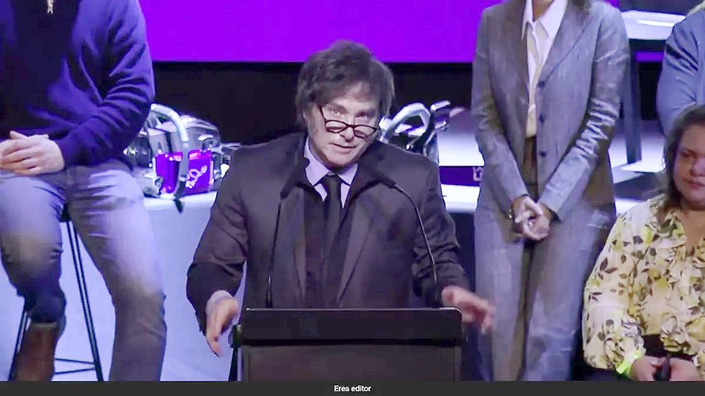 El presidente Javier Milei en Junín.