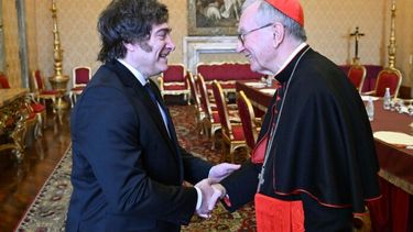 Javier Milei con León XIV en el Vaticano. (Vatican News)