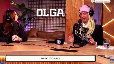 Nicki Nicole con Caro Pardíaco en el stream Se extraña a la Nona por Olga.