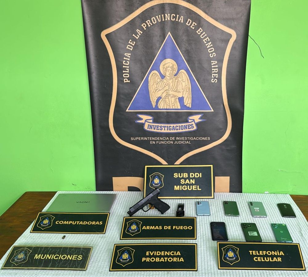 Los elementos secuestrados en San Miguel