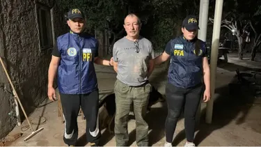 Luis Iribarren, atrapado por la Policía.