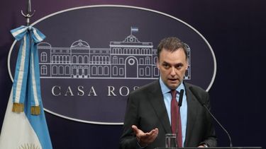 El vocero presidencial Manuel Adorni.