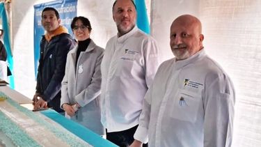 La Torta Argentina de 10 metros, en la 10ª edición de la fiesta celebrada este fin de semana en Dolores.