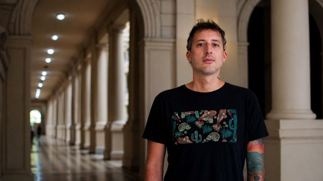 Matías Moscoso (La Plata, 1984), autor de Chanchos en la ruta.&nbsp;