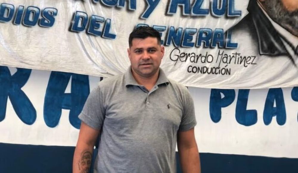 Iván Tobar, líder de la Uocra platense y exjefe de la barra de Estudiantes de La Plata.