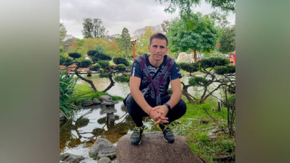 El gendarme Nahuel Gallo, poco antes de ser detenido.