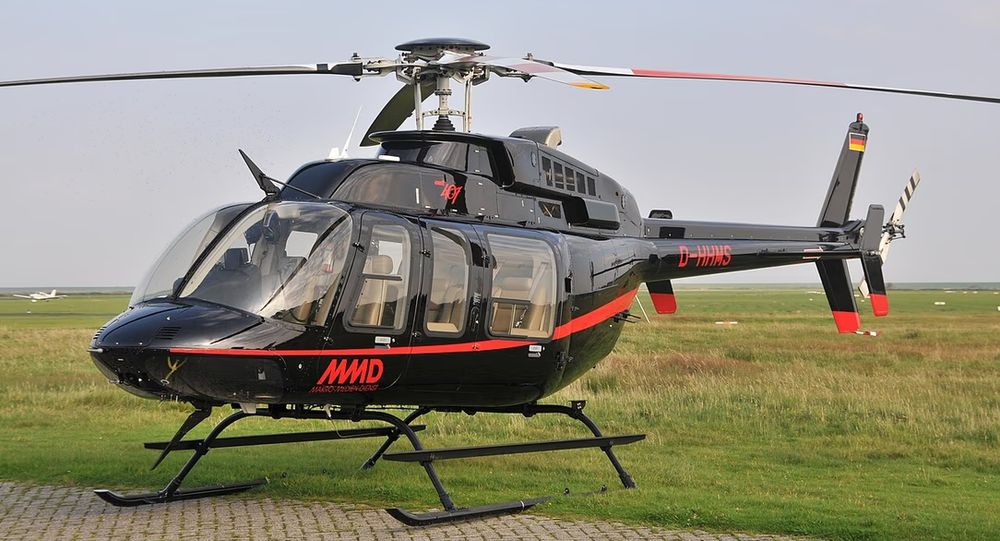 El helicóptero Bell 412 tiene una capacidad de hasta 14 tripulantes y una velocidad máxima de 225 kilómetros por hora.