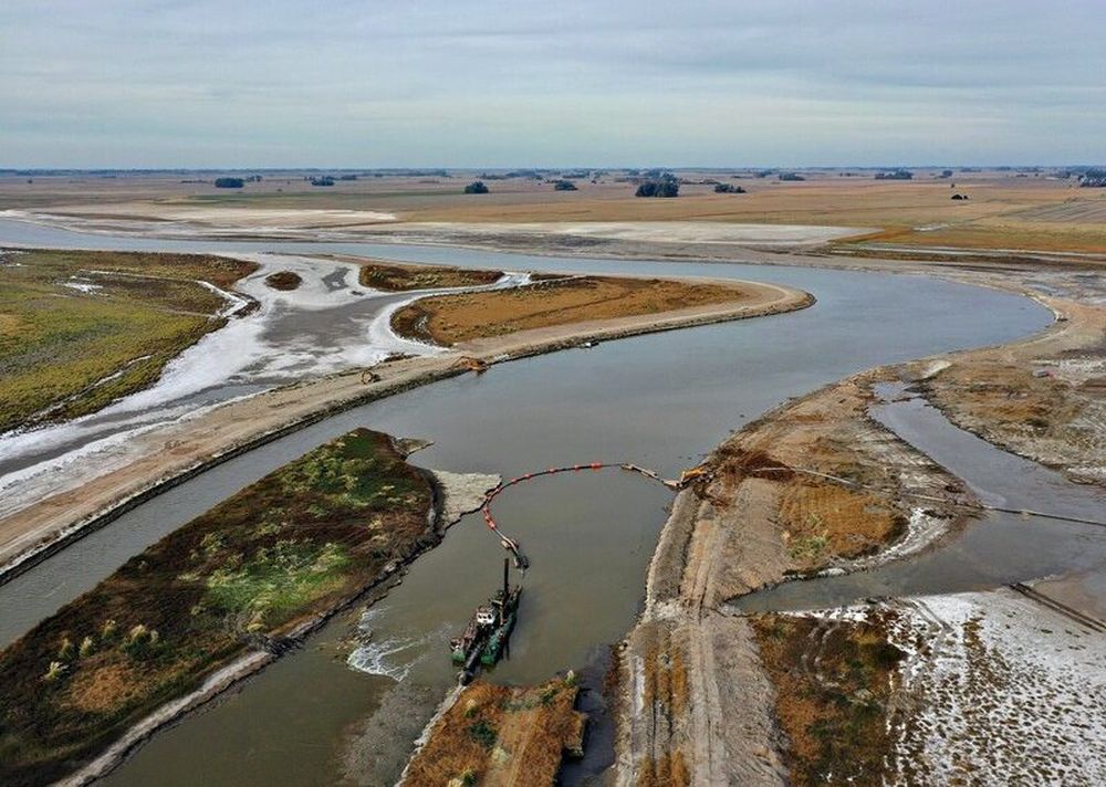 Elo tramo paralizado de las obras del Plan Maestro del Salado.