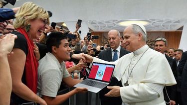 El papa León XIV dio su primera audiencia con periodistas y comunicadores de todo el mundo. (Vatican News)