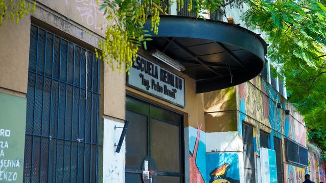 Una escuela de la ciudad de La Plata.