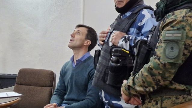 Damián Grottini durante el juicio en su contra. (Gentileza El Norte)