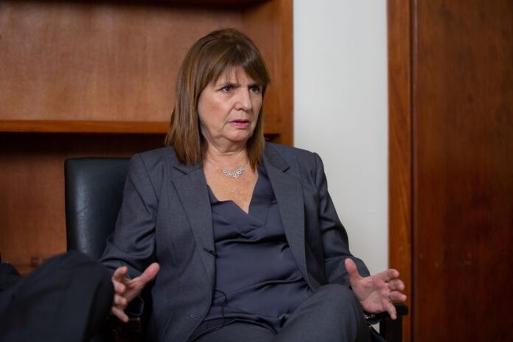La ministra de Seguridad de la Nación, Patricia Bullrich.