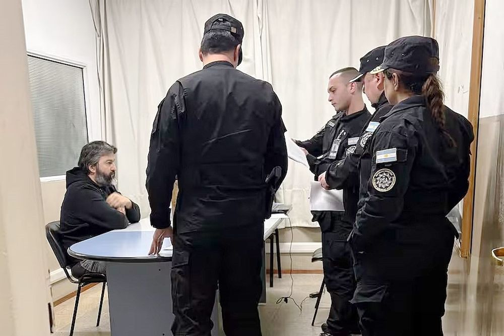 El empresario Ariel García Furfaro en el momento de su detención por la causa Fentanilo.