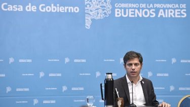 Kicillof, cuando anunció la demanda, el lunes. (Archivo)