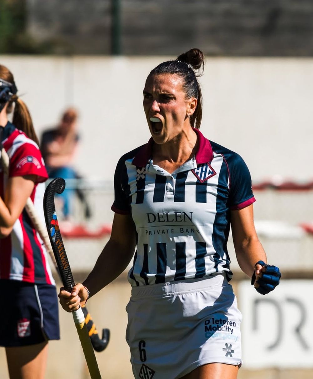 María Paz Lunghi, jugadora del Royal Herakles Hockey Club de Amberes.