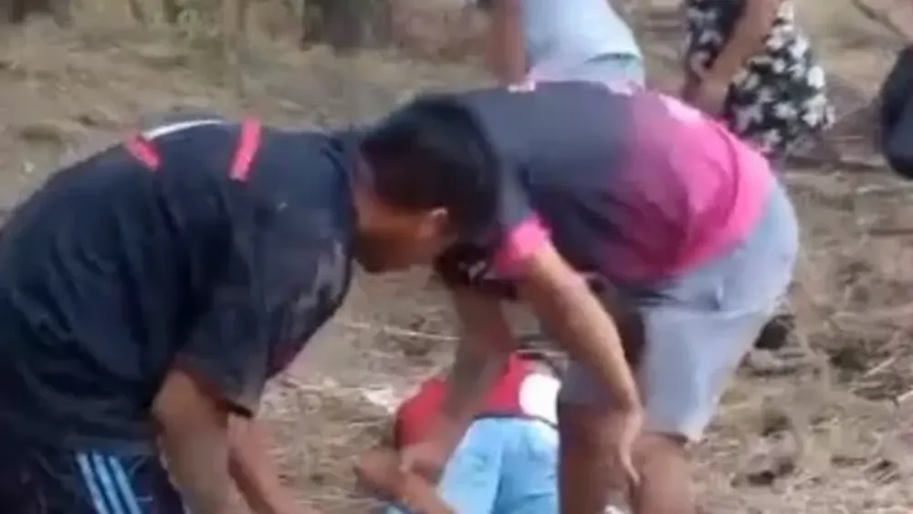 Imágenes del tiroteo en La Matanza. (Captura TV)