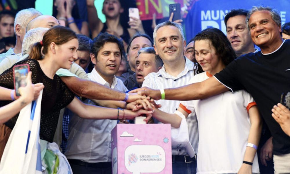 Axel Kicillof en el inicio de los Juegos Bonaerenses.