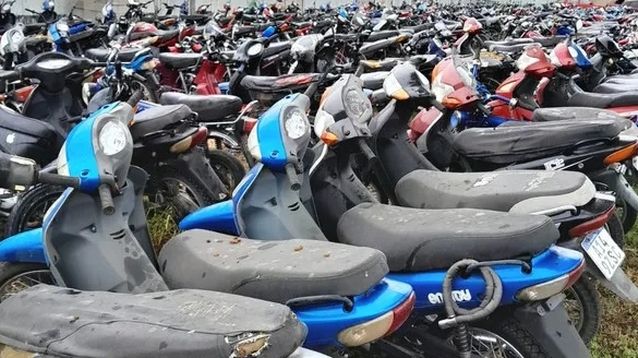 En Junín, más de 1.500 motos van camino a ser chatarra.
