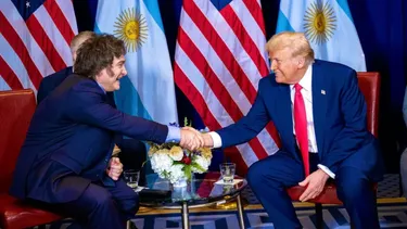 Milei y su par norteamircano Donald Trump. (DIB/Archivo)