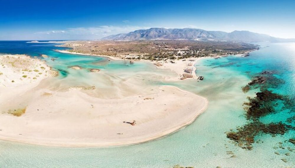La playa de Elafonisi de Grecia.
