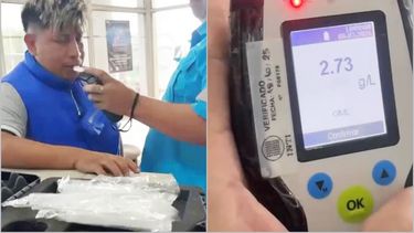 El resultado del alcoholímetro sorprendió a los agentes de la Policía de Hudson.&nbsp;