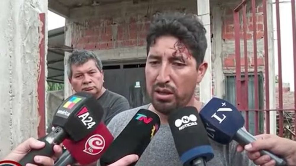 Franz Campos Rioja, el padre de la adolescente asesinada, habló ayer con la prensa. (Captura de video)